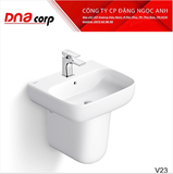  Bàn cầu V823 + Lavabo chân V23 + Vòi xịt VG826 VIGLACERA ( Giá đã giảm từ giá niêm yết 5.710.000) 