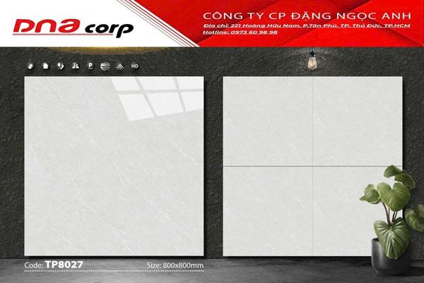 gạch đá hãng mikado 80x80 tp8027 thùng 3v/ 1.92met 