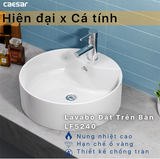  Chậu Rửa Lavabo CAESAR LF5240 Đặt Bàn Tròn 