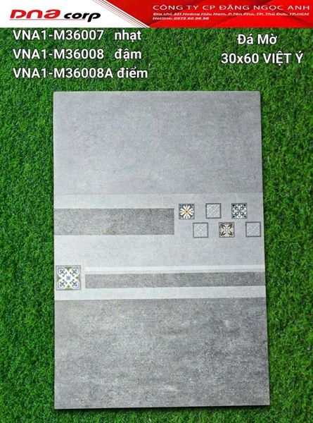  30*60 VNA1 M36007 Gạch ốp lát đá mờ Nhạt Việt Ý(1.44m/8v/th) 