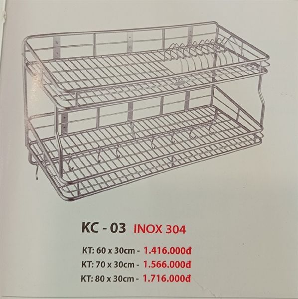  Kệ chén KC03 Kích thước 80x30cm 