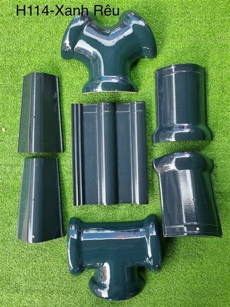  Ngói lợp tráng men Hera H114 Xanh rêu 