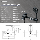  Củ sen Caesar NL S393CB - đen ( tay sen xi, 3 chế độ ) 