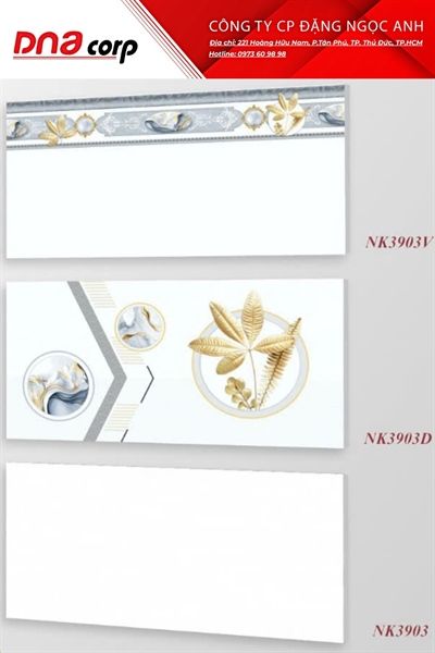  30*60 NK3903V Gạch ốp tường viền men bóng loại 2 Vicera 