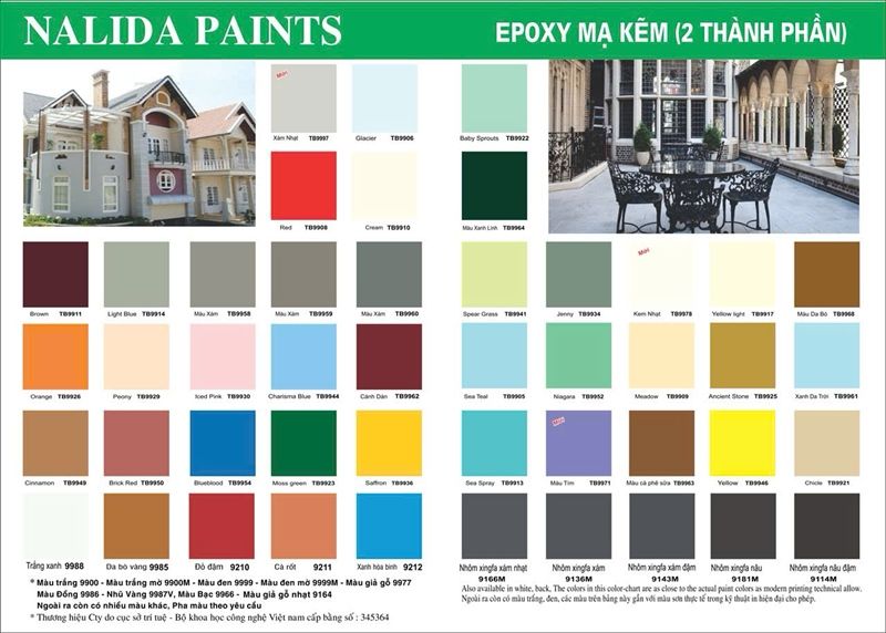  sơn kẽm epoxy 2 in 1 nalida màu xám nhạt xinfa 5kg 9166m 