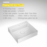 Caesar lavabo đặt trên bàn LF5263 