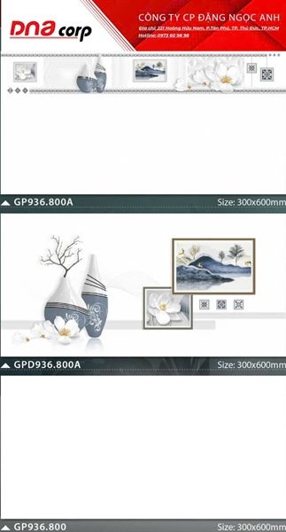  30*60 GPD936.800A Gạch đá bán sứ BK ốp tường Điểm 
