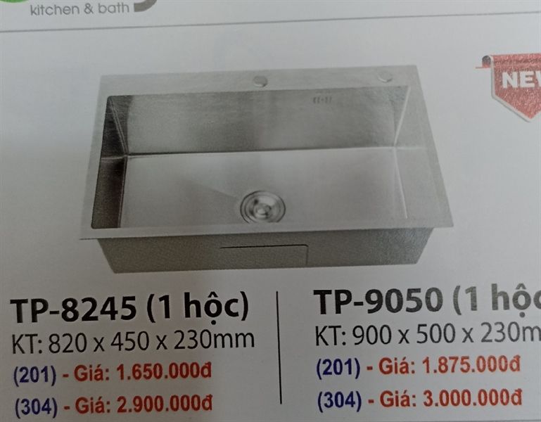  Chậu chén tp8245 1hộc 201 