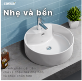  Chậu Rửa Lavabo CAESAR LF5240 Đặt Bàn Tròn 