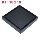  thoát sàn chống trào ngược bóng - mờ 10*10 đen 