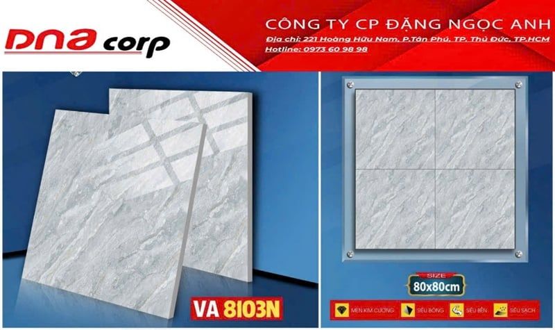  80*80 VA8103N Gạch lát nền đá bk Hà Thanh (1.92m/3v/th) 