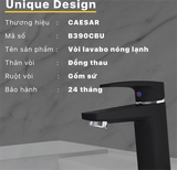  Vòi lavabo Caesar NL B390CBU - đen ( bao gồm xả nhấn ). H= 140, H1= 75, L=121 