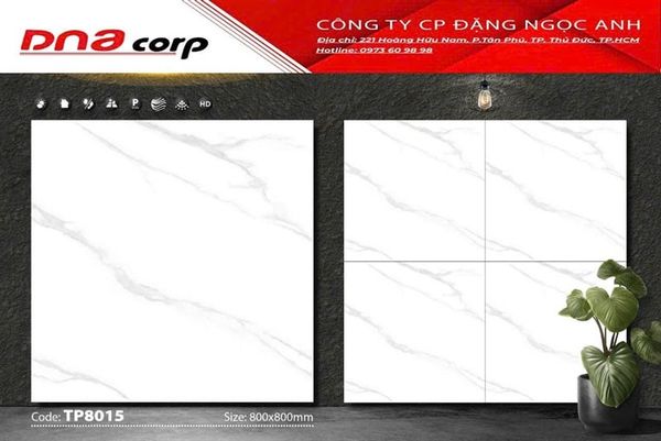  đá hãng mikado 80x80 tp8015 thùng 3v/1.92 met 