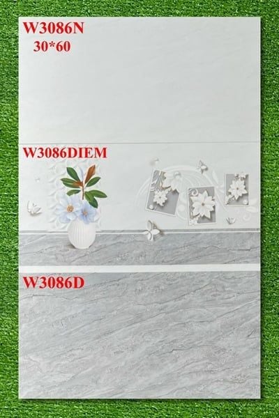  30*60 W3086 gạch ốp tường viên điểm Whitepony 