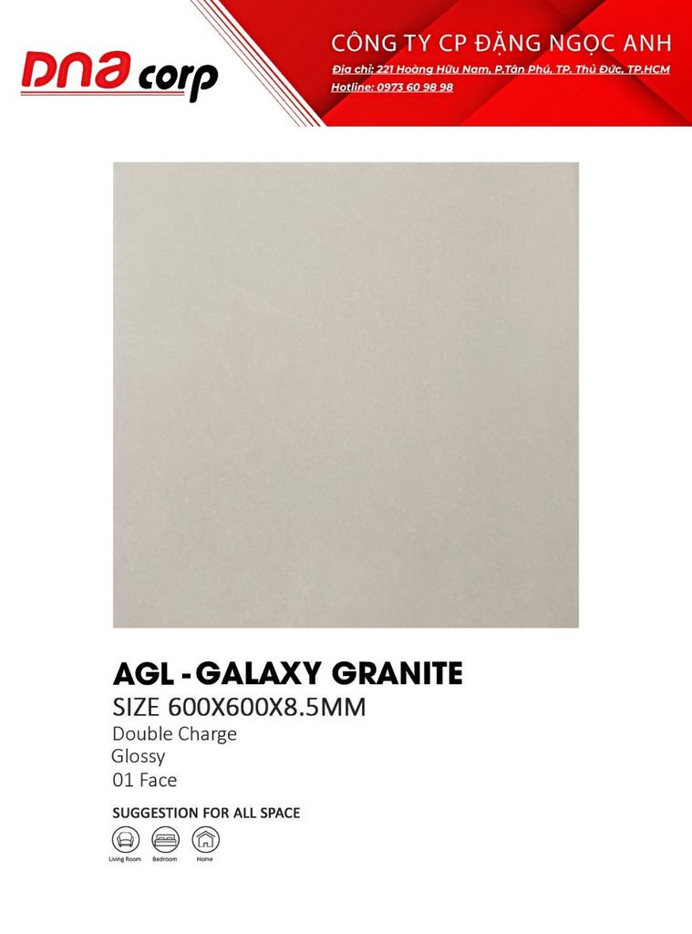  Gạch lát nền 60*60 Ấn Độ AGL - GALAXY GRANITE 