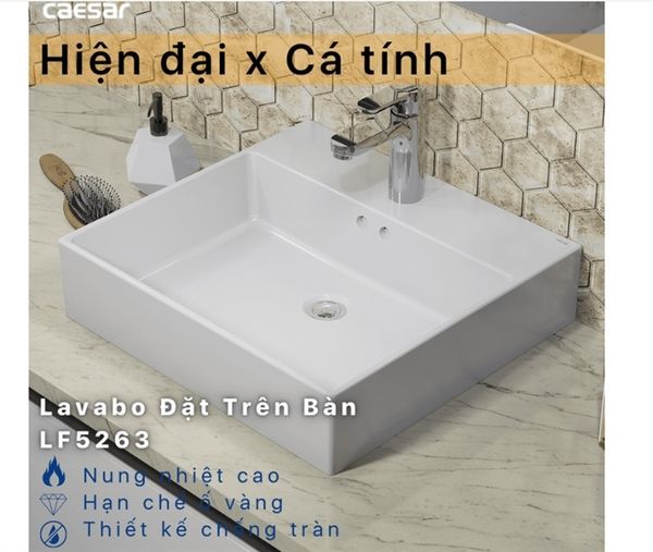 Caesar lavabo đặt trên bàn LF5263 