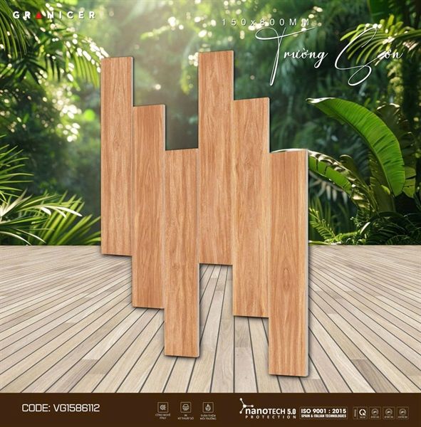  15*80 VG158612 Gạch lát nền giả gỗ ( T=8V=0.96M ) 