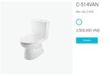  Bộ cầu 2 khối nắp êm C514VAN Inax 
