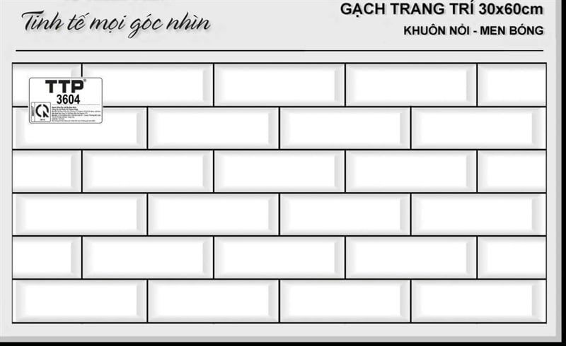  30*60 TTP3604 Gạch trang trí men bóng (1.44m/8v/thùng) 