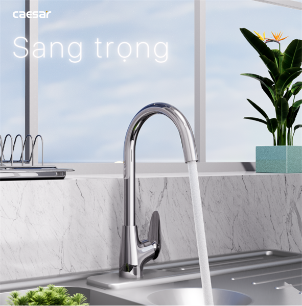  vòi bếp nóng lạnh caesar K905C đẫ giảm 