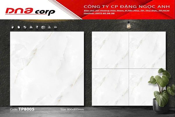  gạch đá hãng mikado 80x80 tp8005 thùng 3v/ 1.92met 