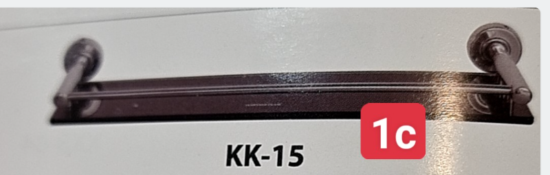  Máng khăn KK15 inox. 304 