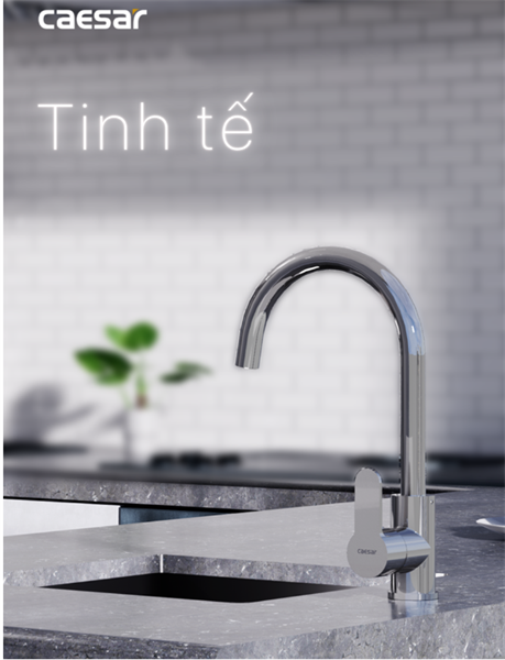 K415C Vòi chén nóng lạnh caesar 