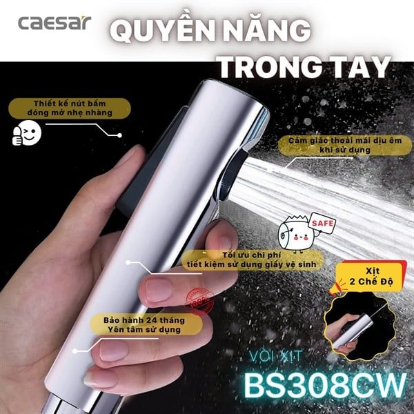  bs308cw vòi xịt xi caesar 