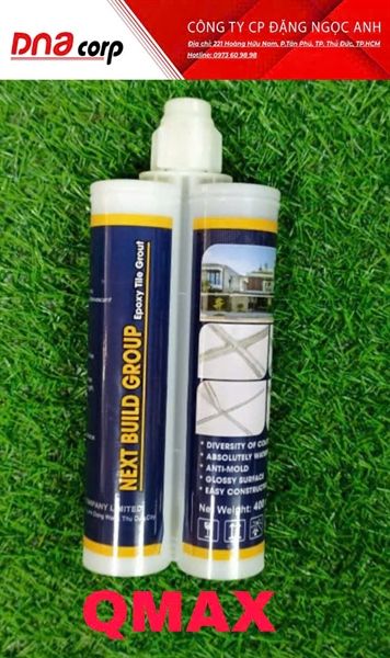  Keo chà ron 2 thành phần Qmax12 màu nâu cafe, Siêu bám dính 