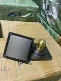  thoát sàn chống trào ngược bóng - mờ 10*10 đen 