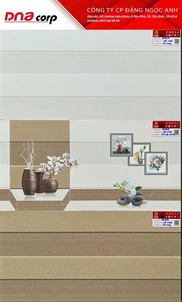  30*60 04007 Gạch ốp tường men bóng màu Nhạt Prime 