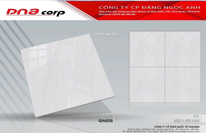  60*60 QH6008 Gạch lát nền Pancera (T=5V=1.8M) 