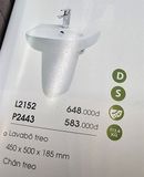  Lavabo treo Màu sắc: Màu trắng (PW) KT: 450 x 500 x 190 mm L2152 