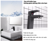  Vòi lavabo Caesar NL B390CBU - đen ( bao gồm xả nhấn ). H= 140, H1= 75, L=121 