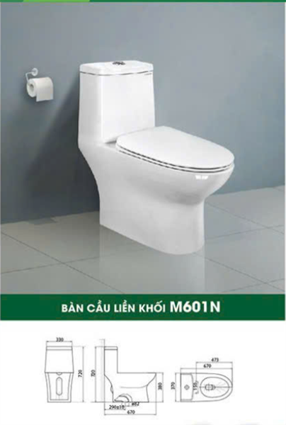  Bàn cầu 1 khối Mikado M601N 