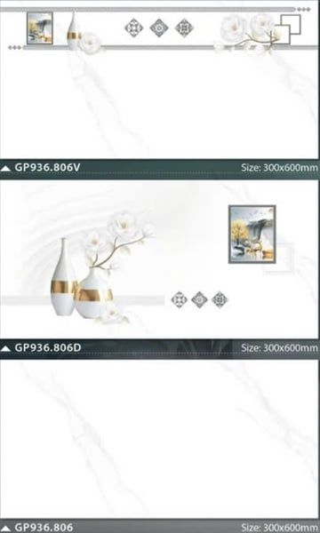  30*60 GP936.806V Gạch đá bán sứ BK ốp tường Viền 