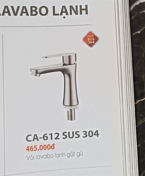  vòi lạnh ca612 cao 20cm 