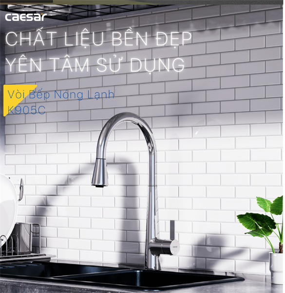  vòi bếp nóng lạnh caesar K905C đẫ giảm 