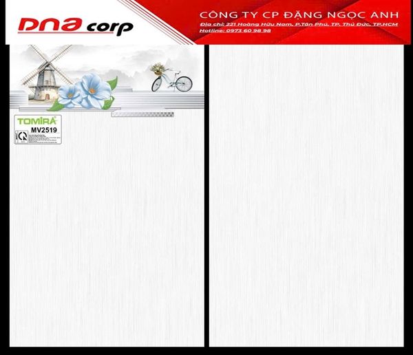  25*40 M2519 Gạch ốp tường thân Tomira (T=10V=1M) 