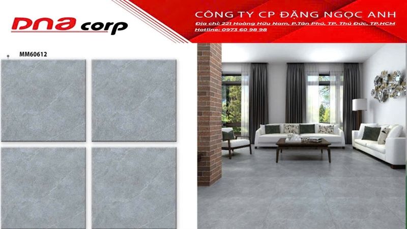  60*60 MM60612 Gạch lát nền men matt (T=4V=1.44M) phương nam 