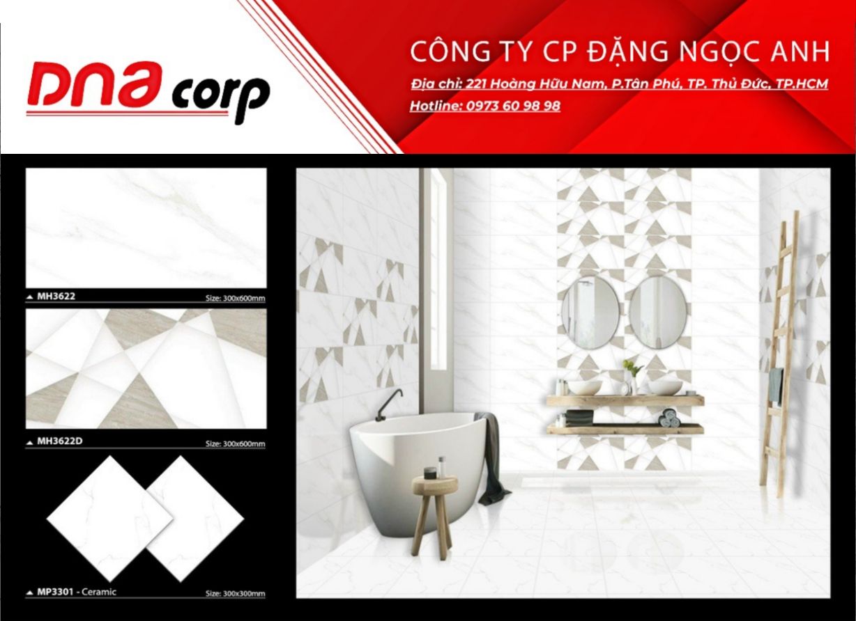  Gạch ốp tường 30*60 MH3622 - MH3622D - MH3301 