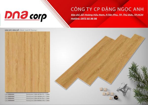  Sàn SPC vân gỗ MW4004- MXK4004 - MW61004 - MXK6004 