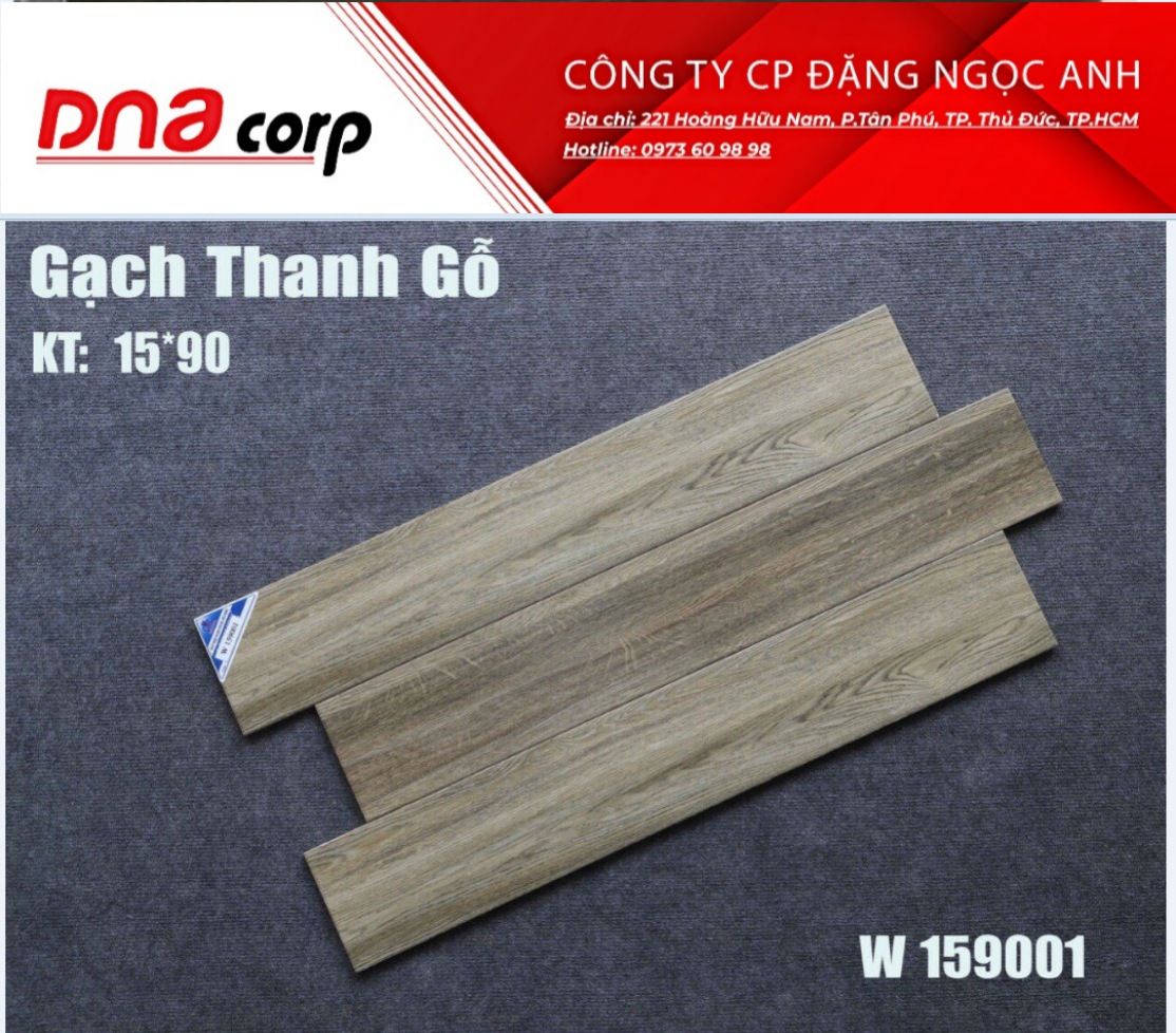  Gạch thanh gỗ W159001 