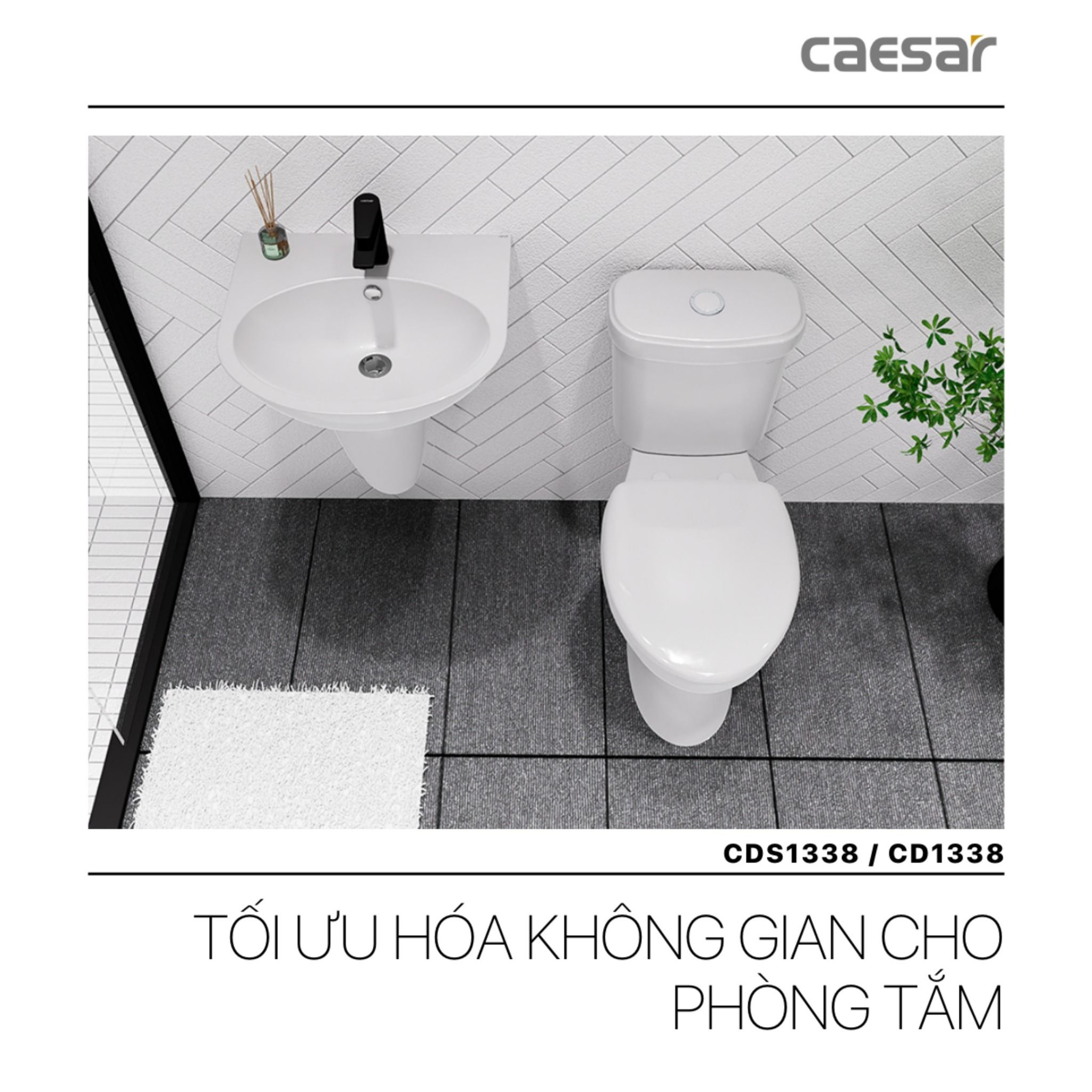  Bàn cầu CD1338 - CDS1338 