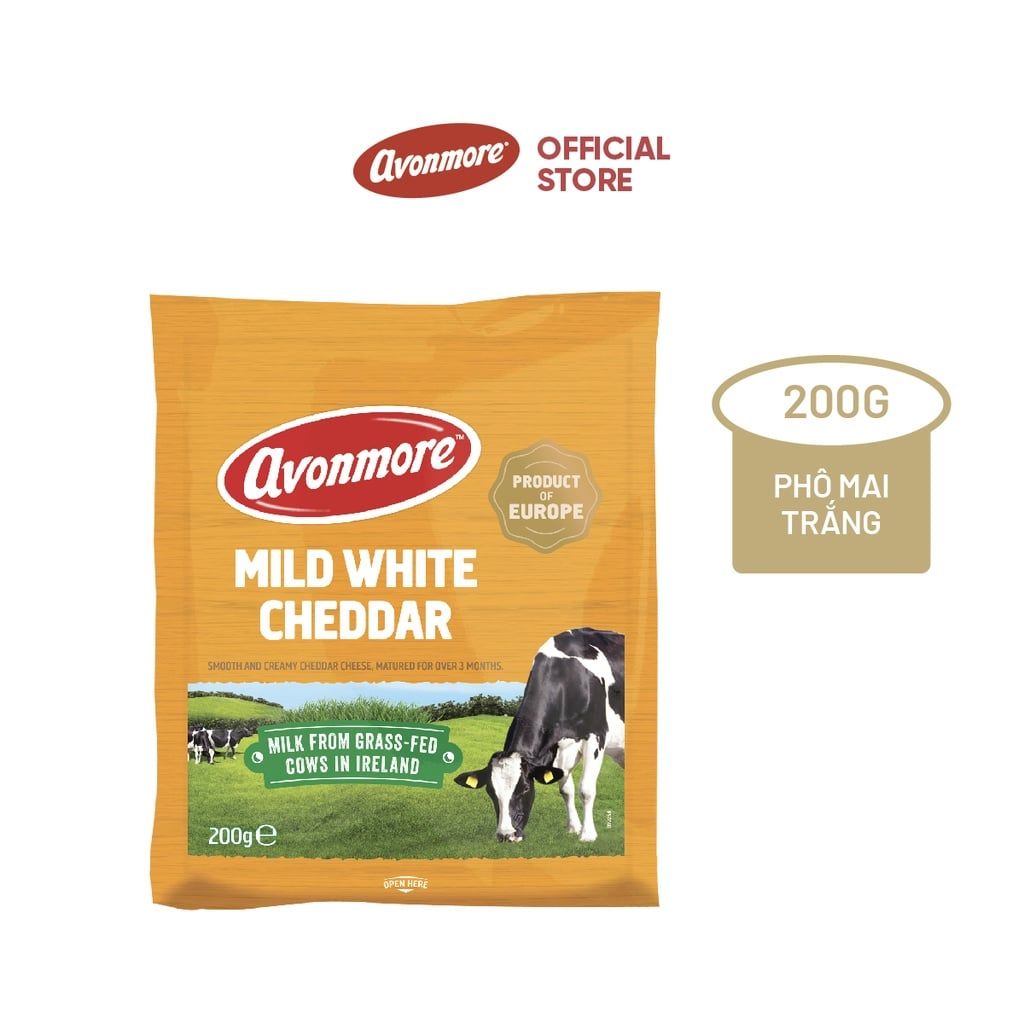 Phô mai Cheddar trắng Avonmore 200g Avonmore white cheddar cheese 20