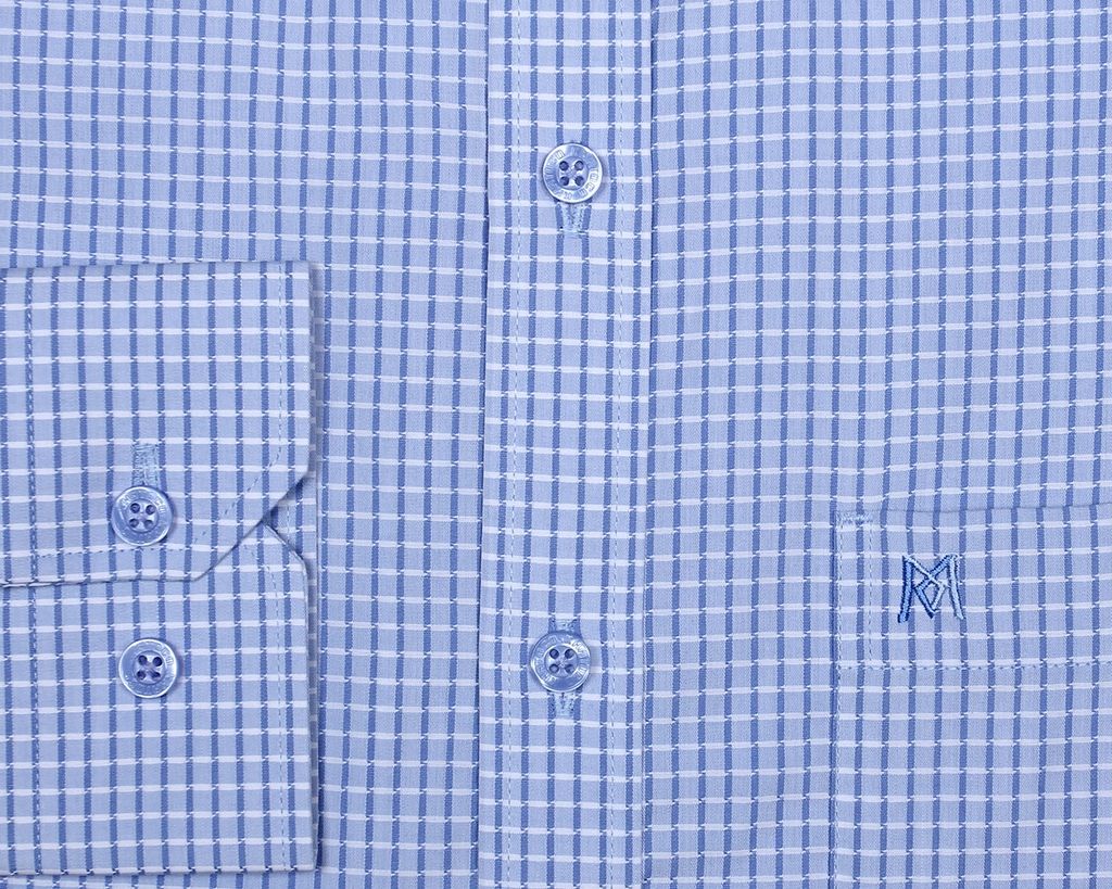 Áo sơ mi nam dài tay kẻ caro A1MD468T1-CNCR016-2406-D