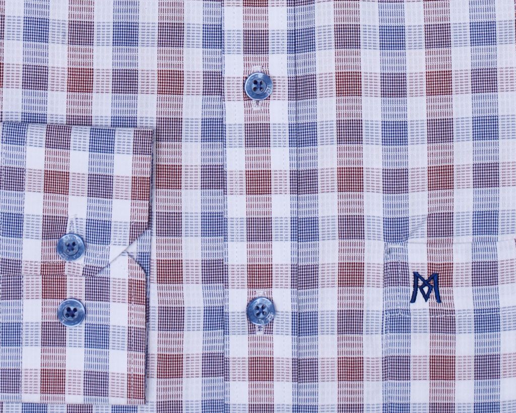 Áo sơ mi nam dài tay kẻ caro A1MD468T1-CNCR116-2409-D