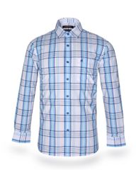 Áo sơ mi nam dài tay kẻ caro A1MD468T1-CNCR255-2412-D