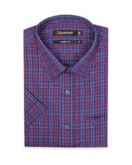 Áo sơ mi nam ngắn tay kẻ caro A1MN378T2-THCR001-2110-N