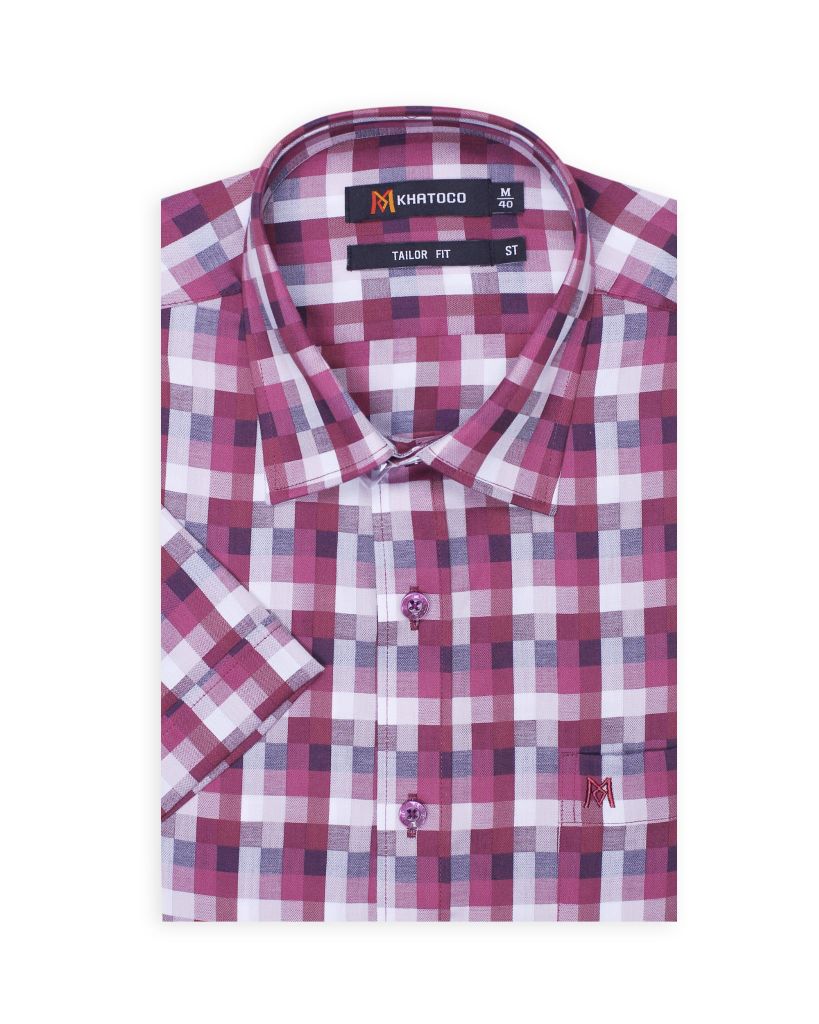 Áo sơ mi nam Tailor Fit ngắn tay mã A1MN388T2-CNCR 084-2209-N